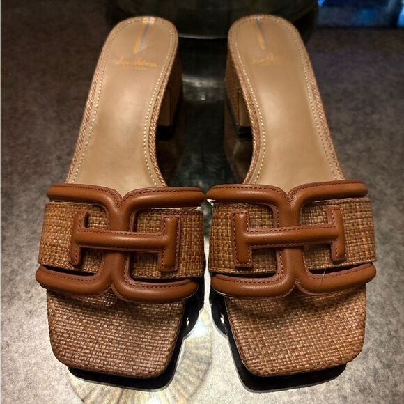 Sam Edelman Waylon Raffia Slides - Picture 4 of 7